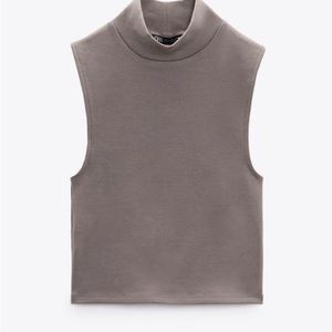 ZARA MOCK NECK TOP